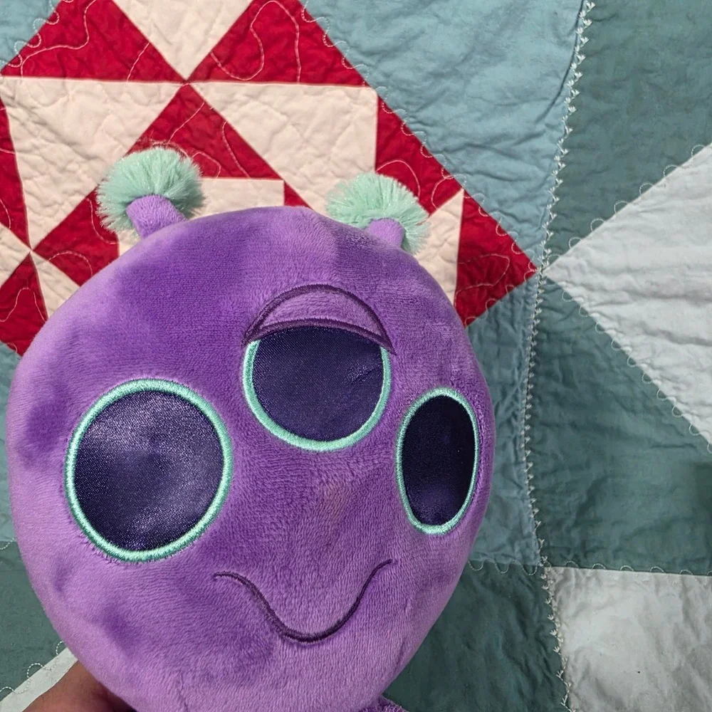 Aurora Purple‎ Three Eyed Alien Plush 8